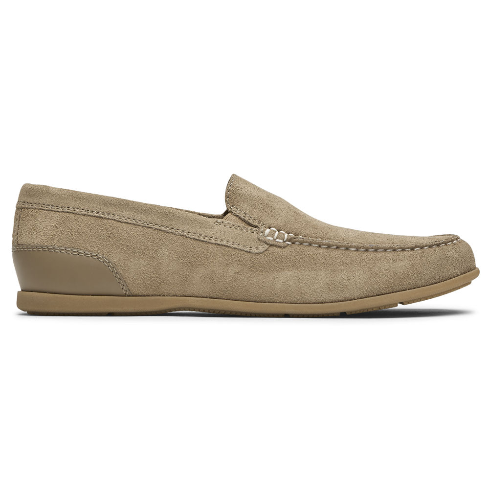 Sapato Vela Rockport Homem Verde Oliva - Malcom Venetian - 25619ADJB